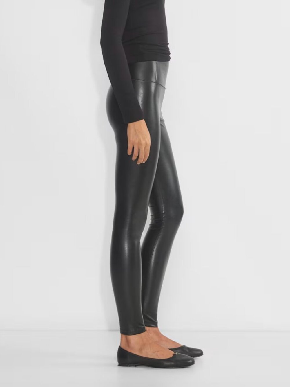 Wilfred Free Daria Pant * Tall Faux Leather Leggings Black Size Medium